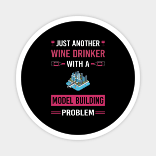 Wine Drinker Model Building Builder Magnet